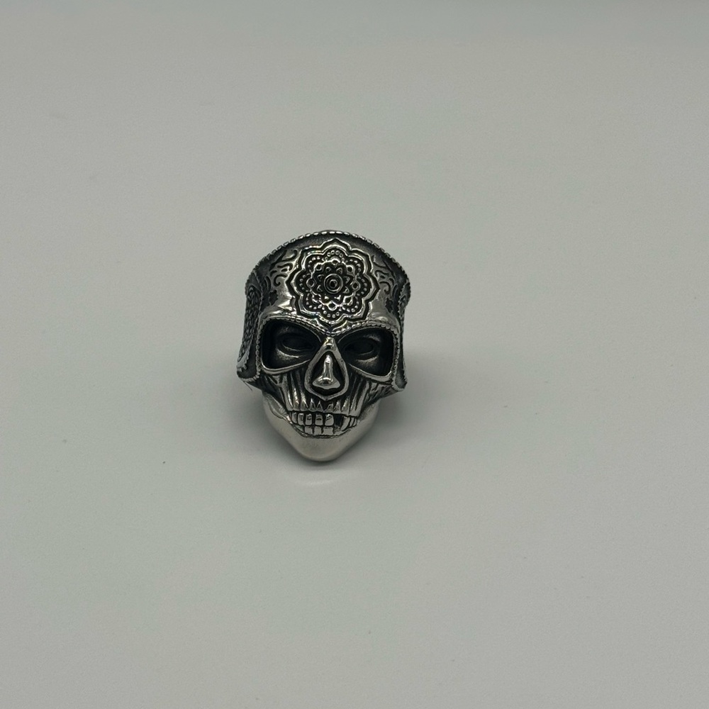 Metal Skull Punk Ring for Men - Retro Gothic Style, New, Bold Design